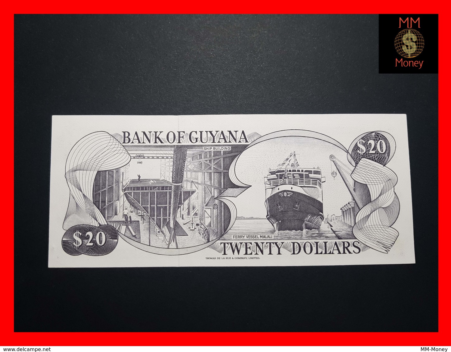 GUYANA 20 $  1983  P. 24   Sig. Matthews - Greenidge   UNC - Guyana