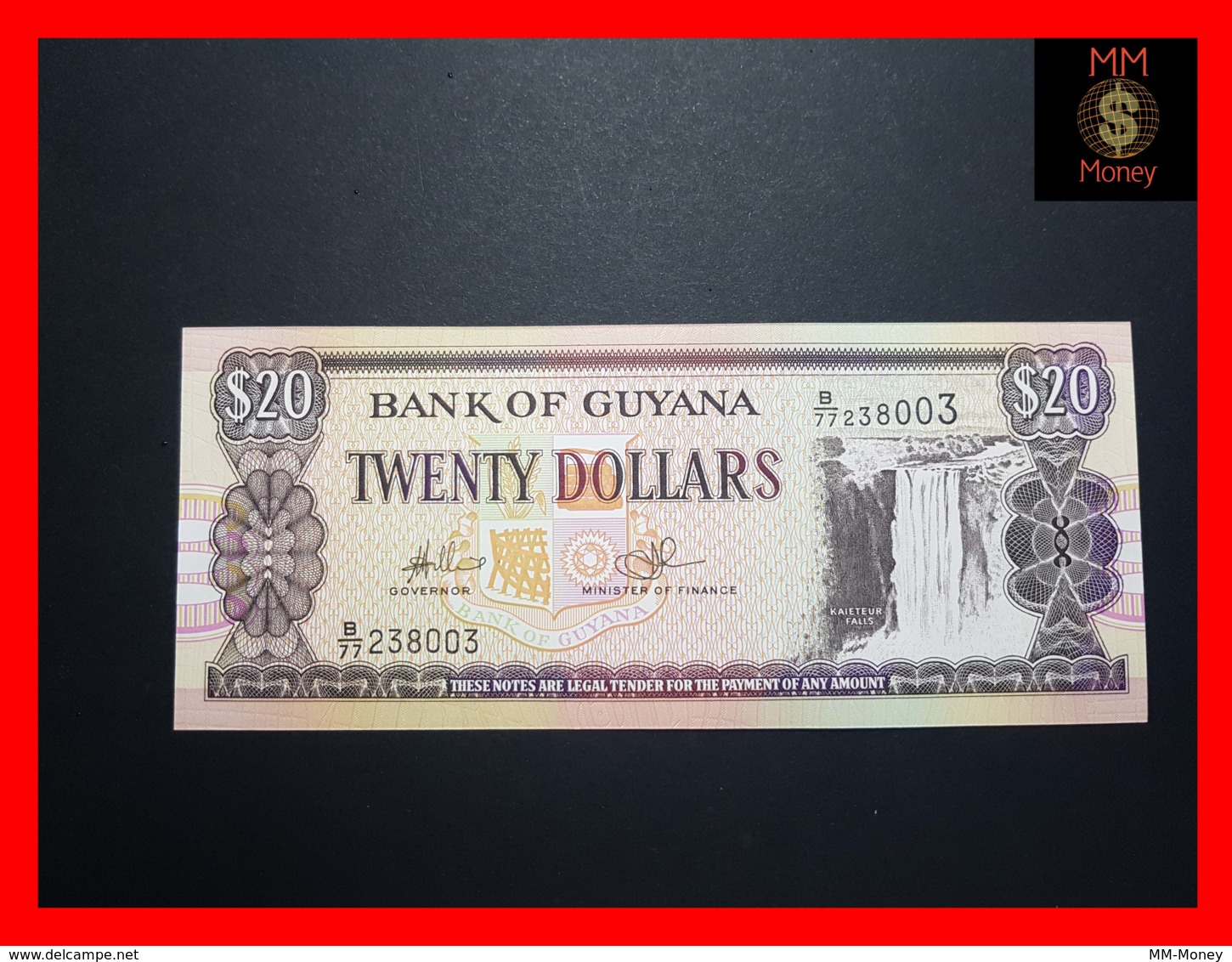 GUYANA 20 $  2006   P. 30    Sig. Williams - A. Singh   UNC - Guyana