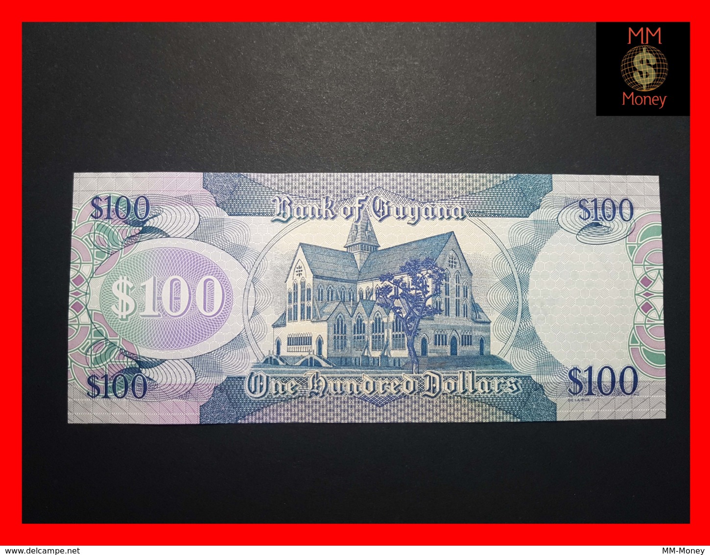 GUYANA 100 $  2005 P. 36 A  Sig. Williams - Kowlessar   UNC - Guyana