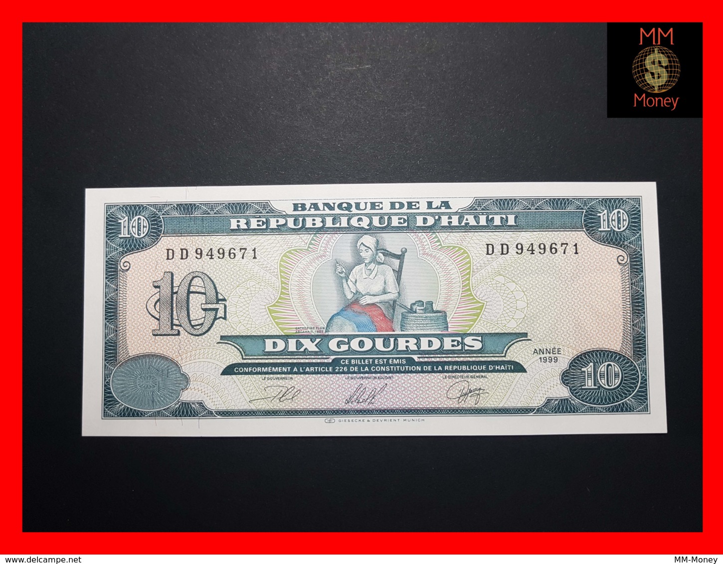 HAITI 10 GOURDES 1999  P.  256  UNC - Haïti