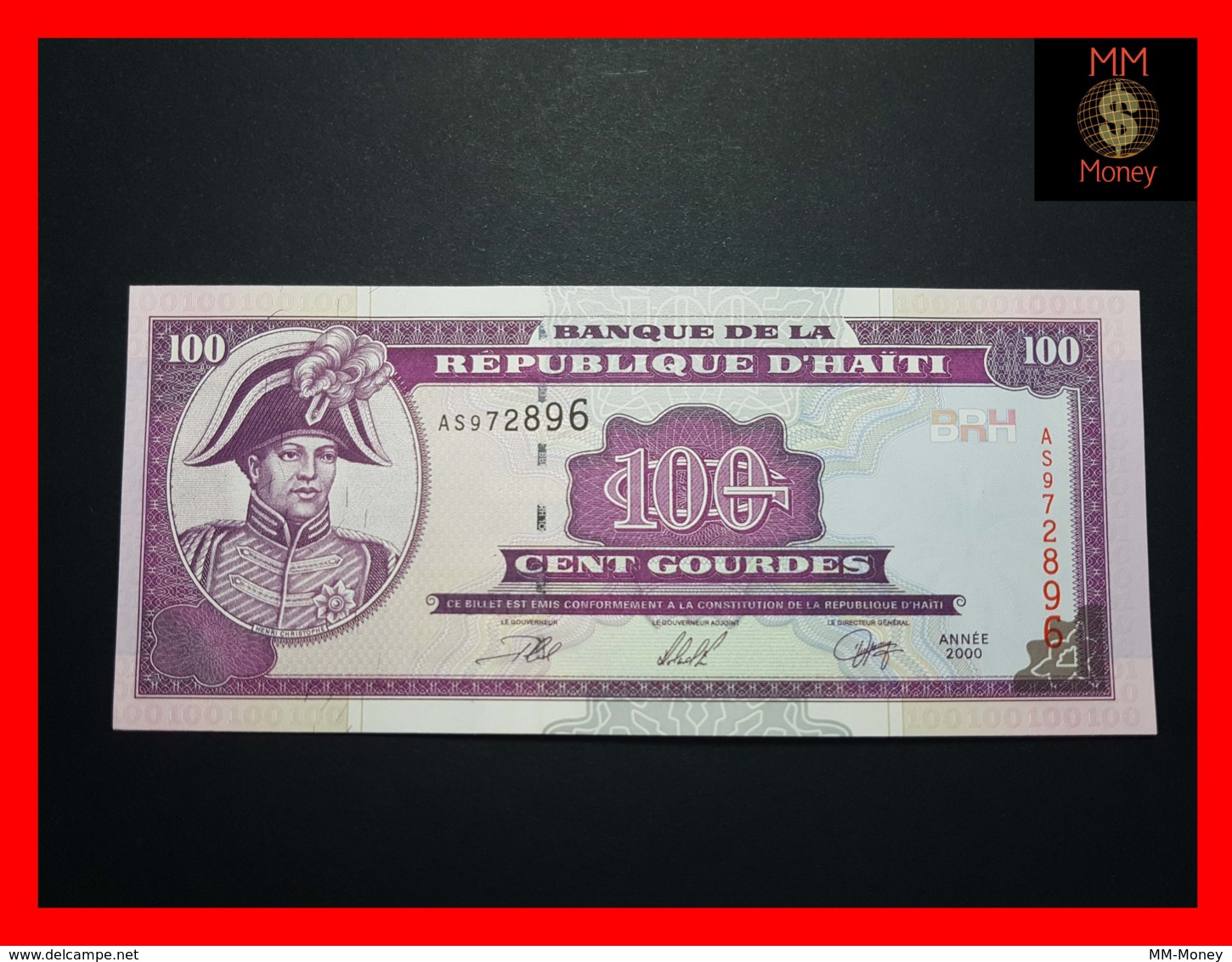 HAITI 100 GOURDES 2000  P.  268  UNC - Haïti