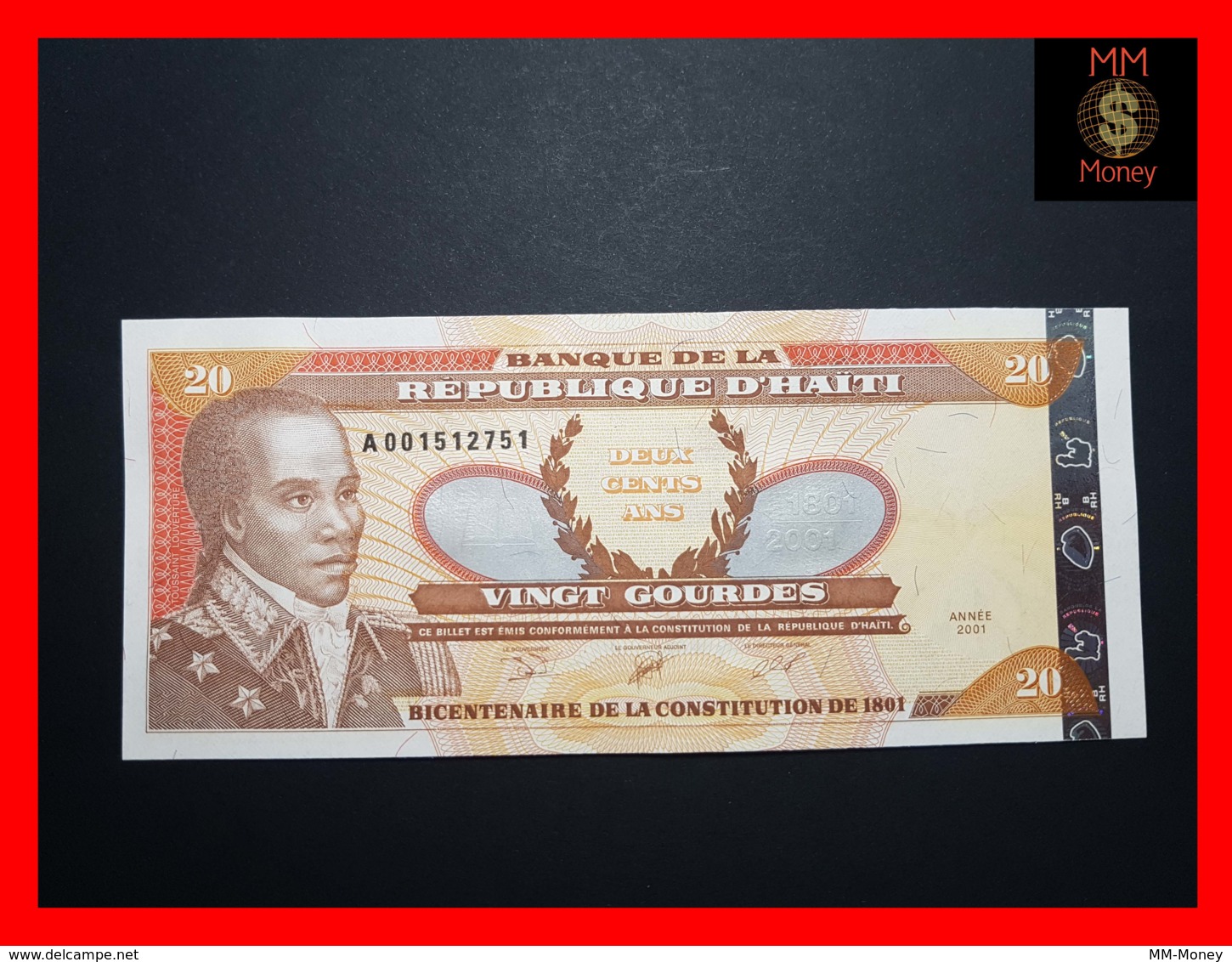 HAITI 20  GOURDES 2001  P. 271 A B  UNC - Haïti