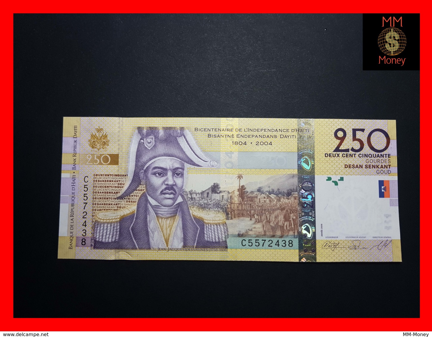 HAITI 250  GOURDES 2008  P. 276 *COMMEMORATIVE*  UNC - Haïti