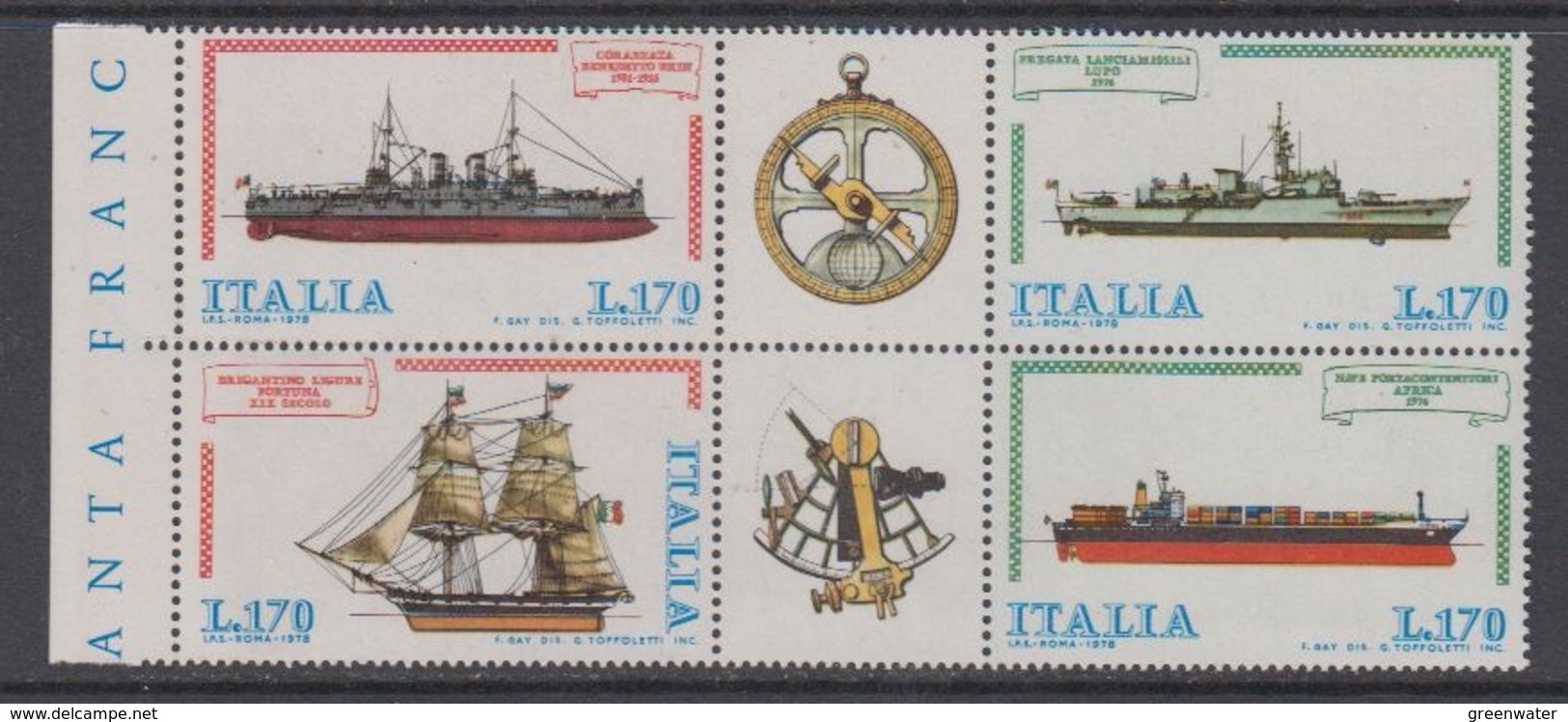 Italy 1978 Ships / Naval Fleet 4v  ** Mnh (44511) - 1971-80: Nieuw/plakker