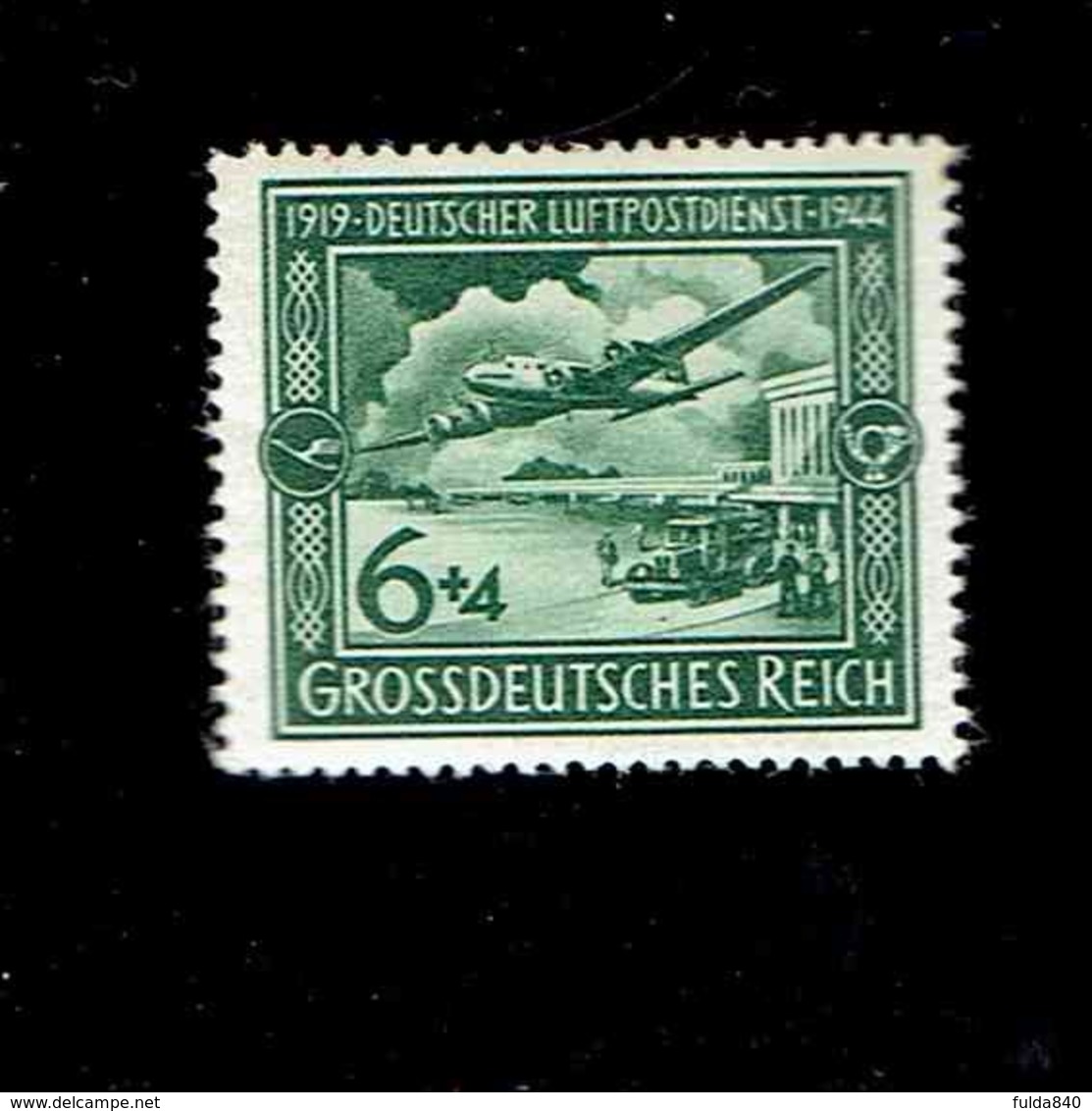 Allemagne - P.A. (Y&T) 1944. N°59  * 25è Anniversaire Du Service Postal Aérien*     6p.+4p.  Neuf* - Poste Aérienne & Zeppelin