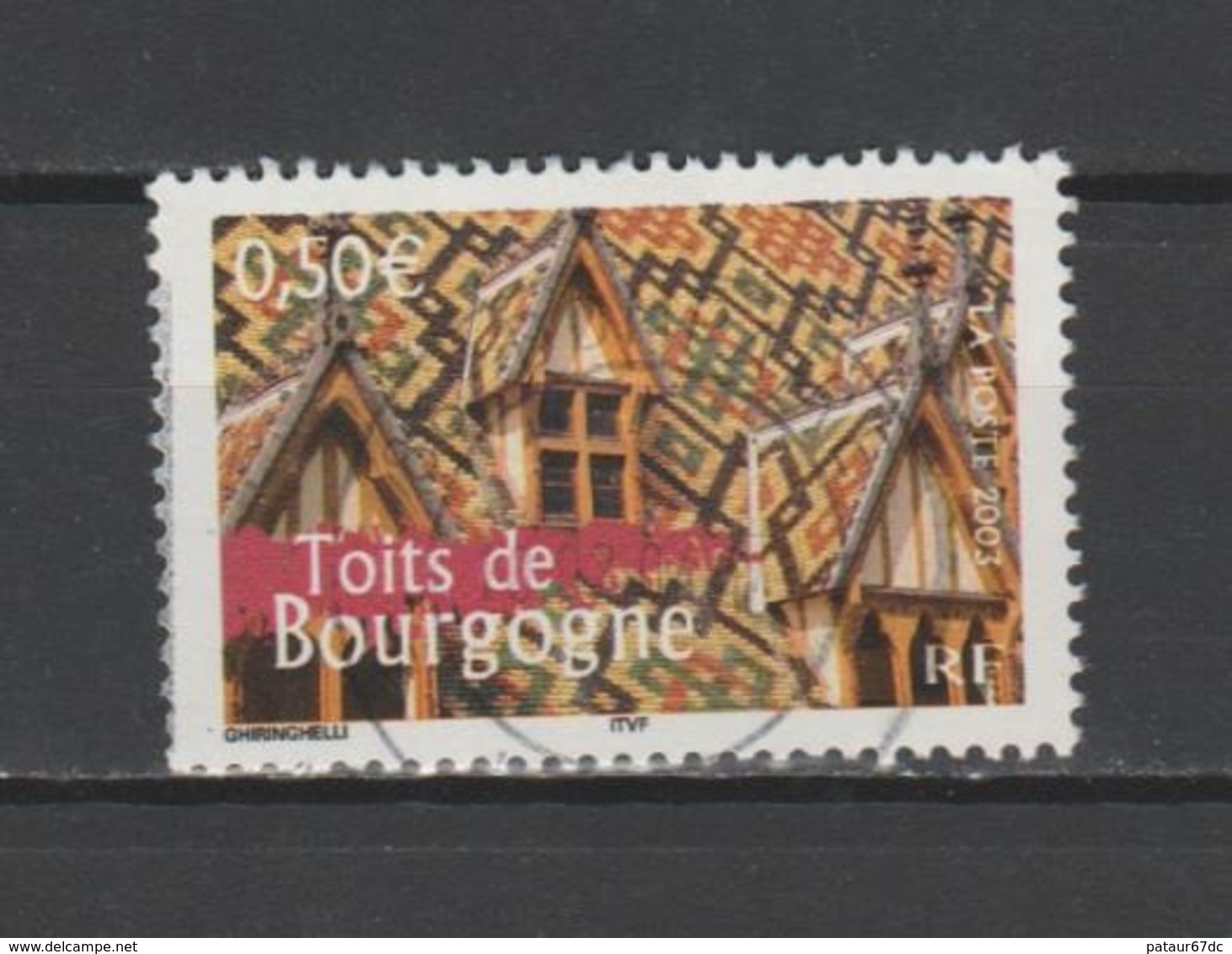 FRANCE / 2003 / Y&T N° 3597 : "France à Voir N°2" (Toits De Bourgogne) - Usuel - Gebruikt