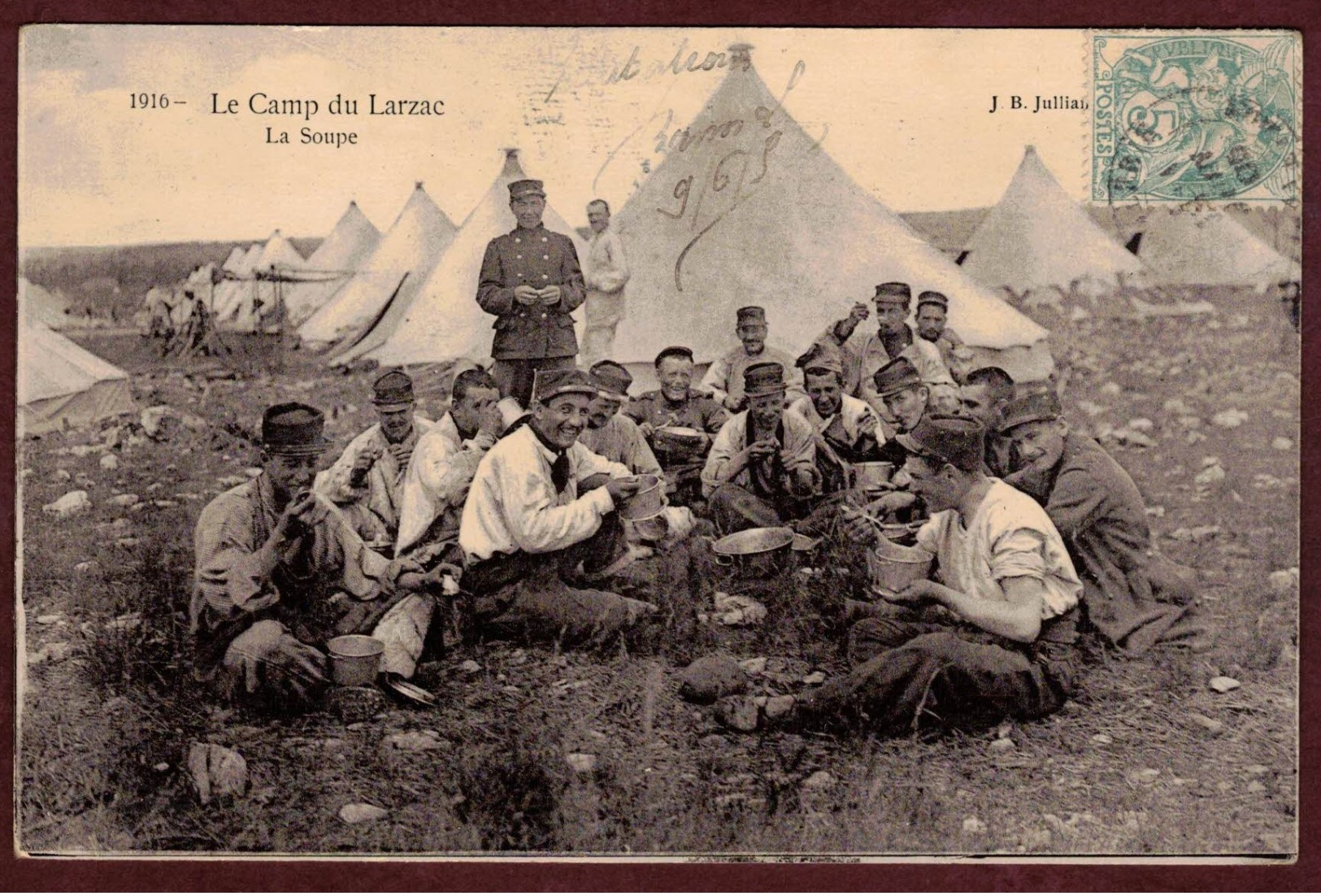 La Cavalerie Camp Du Larzac La Soupe Tente - Aveyron 12230 - Camp Militaire Militaires - La Cavalerie