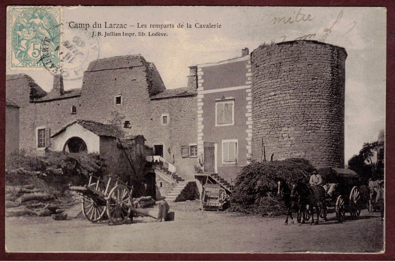 La Cavalerie - Camp Du Larzac  - Les Remparts   - Aveyron 12230 - Attelage - La Cavalerie