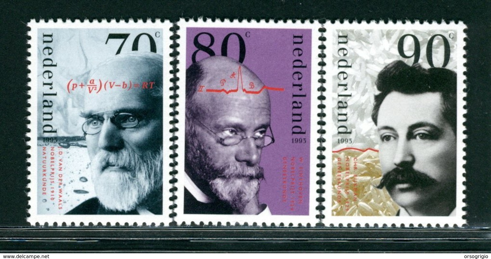 OLANDA NEDERLAND - MNH NUOVI PERFETTI - 1993  PREMI NOBEL OLANDESI - Nuovi