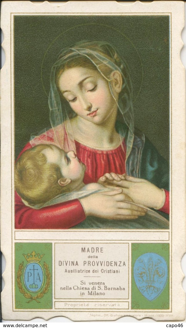 S 1543 - SANTINO - MADRE DELLA DIVINA PROVVIDENZA - Godsdienst & Esoterisme