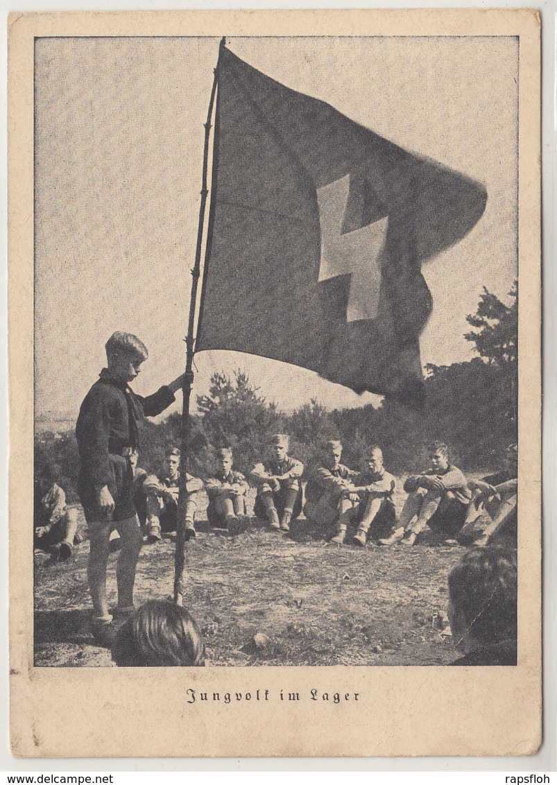 Jungvolk Im Lager HJ Stempel Aurich Ostfriesland - Weltkrieg 1939-45