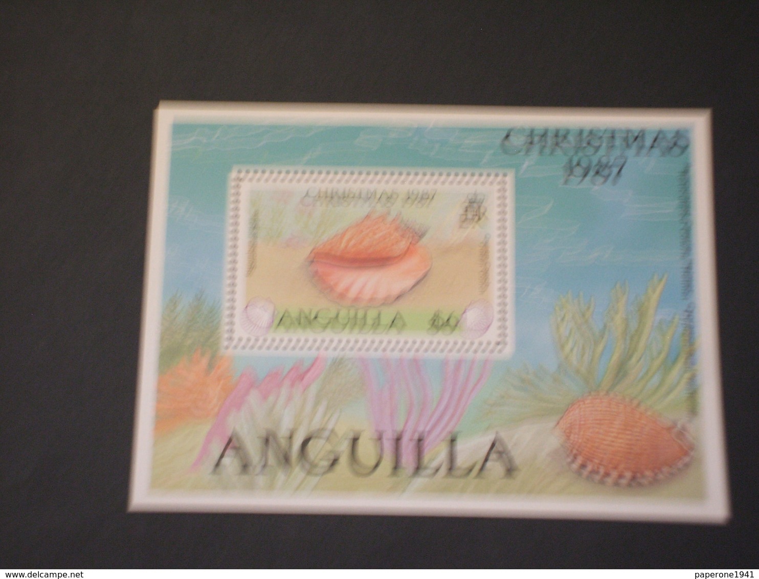 ANGUILLA - BF 1987 NATALE/CONCHIGLIA - NUOVO(++) - Anguilla (1968-...)