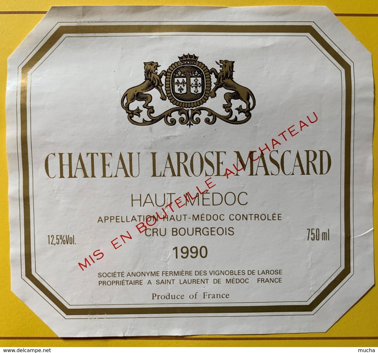 11560 -  Château Larose Mascard 1990 Haut-Médoc - Bordeaux