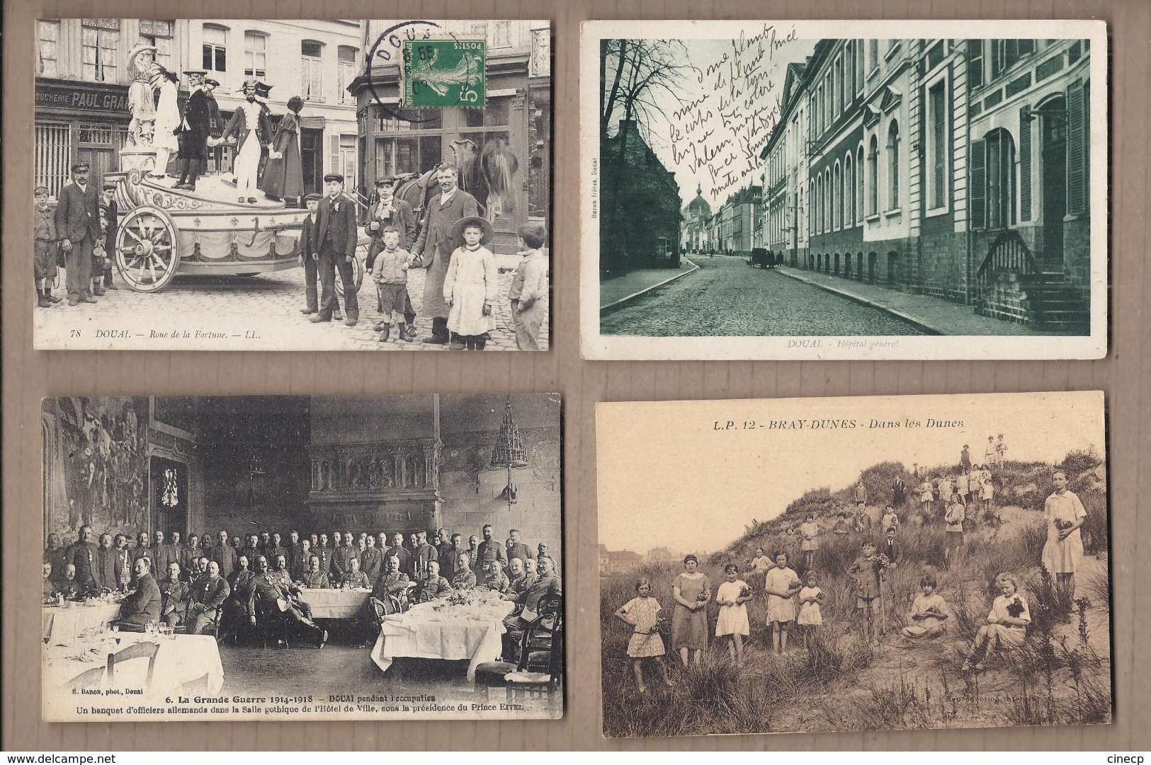 LOT 20 CPA 59 - NORD - Qques CPSM - Surtout VILLAGES DOUAI BERGUES ANIMATIONSGARE USINE Eglises TBE - Autres & Non Classés