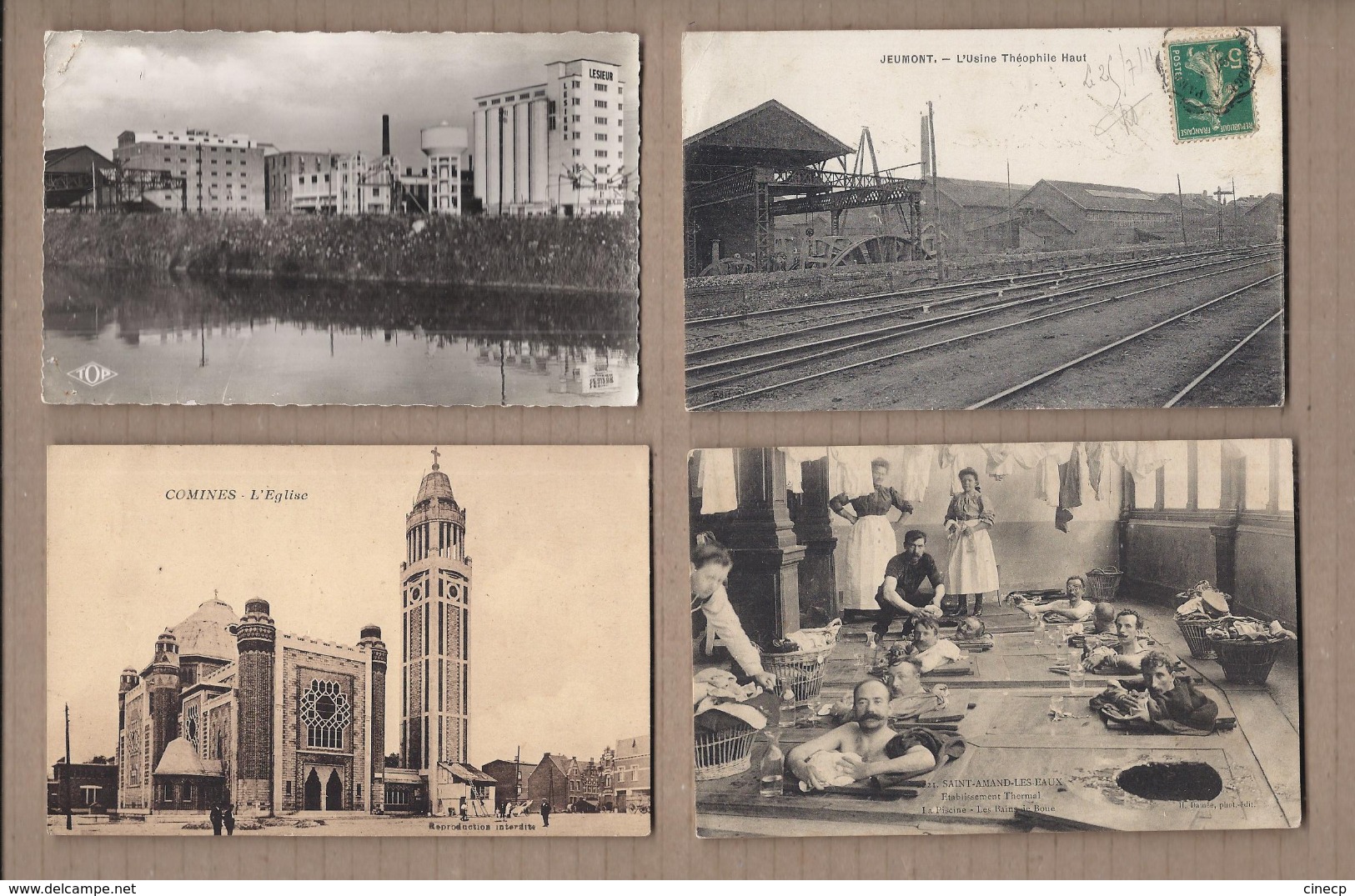 LOT 20 CPA 59 - NORD - Qques CPSM - Surtout VILLAGES DOUAI BERGUES ANIMATIONSGARE USINE Eglises TBE - Autres & Non Classés