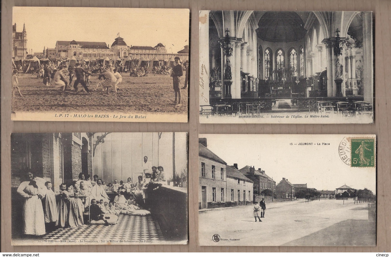 LOT 20 CPA 59 - NORD - Qques CPSM - Surtout VILLAGES DOUAI BERGUES ANIMATIONSGARE USINE Eglises TBE - Autres & Non Classés