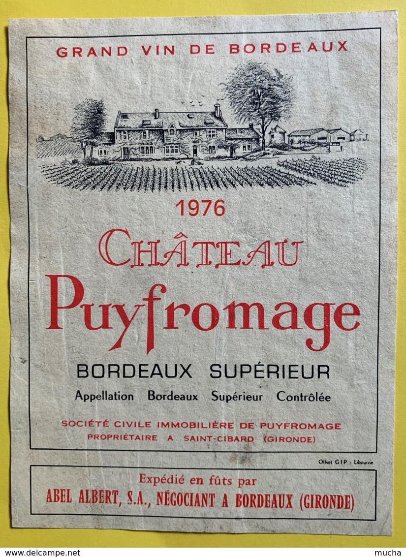 11572 -  Château Puyfromage 1976 - Bordeaux