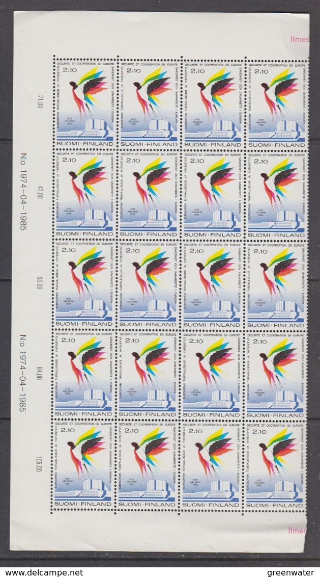 Finland 1985 KSZE 1v (20x) ** Mnh (F7981) - Europese Gedachte