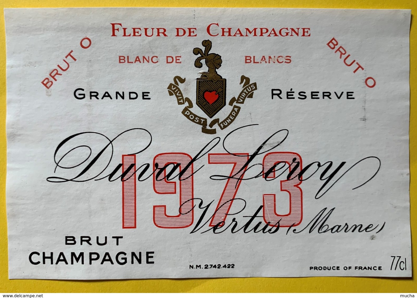 11578 -  Fleur De Champagne 1973 Duval-Leroy - Champagne