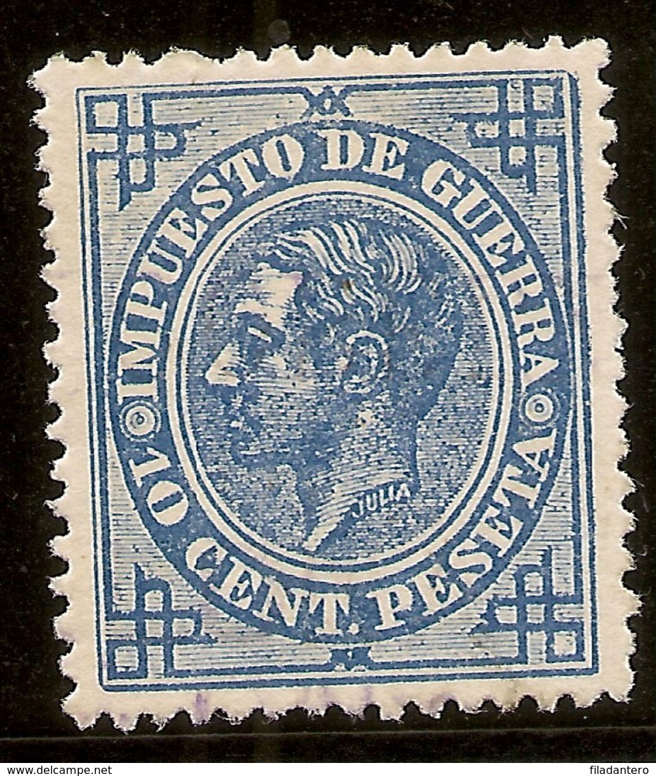 España Edifil 184 (*) Mng  10 Céntimos Azul Alfonso XII  1876   NL1566 - Nuevos