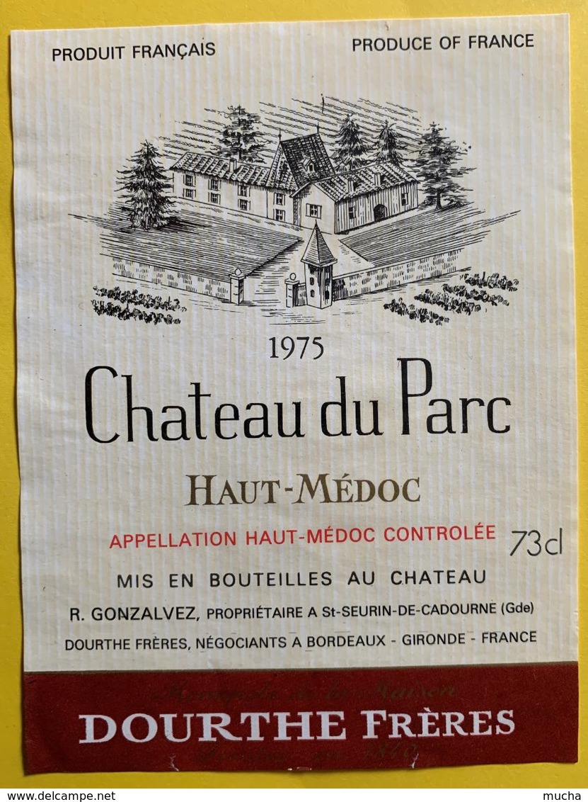 11594  - Château Du Parc  1975  Haut-Médoc - Bordeaux