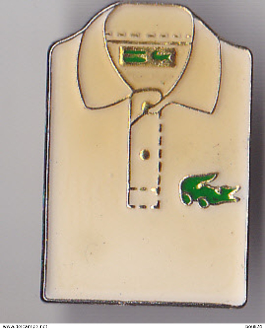 PIN'S THEME SPORT TENNIS ROLAND GARRROS  MAILLOT LACOSTE  CROCODILE - Tennis