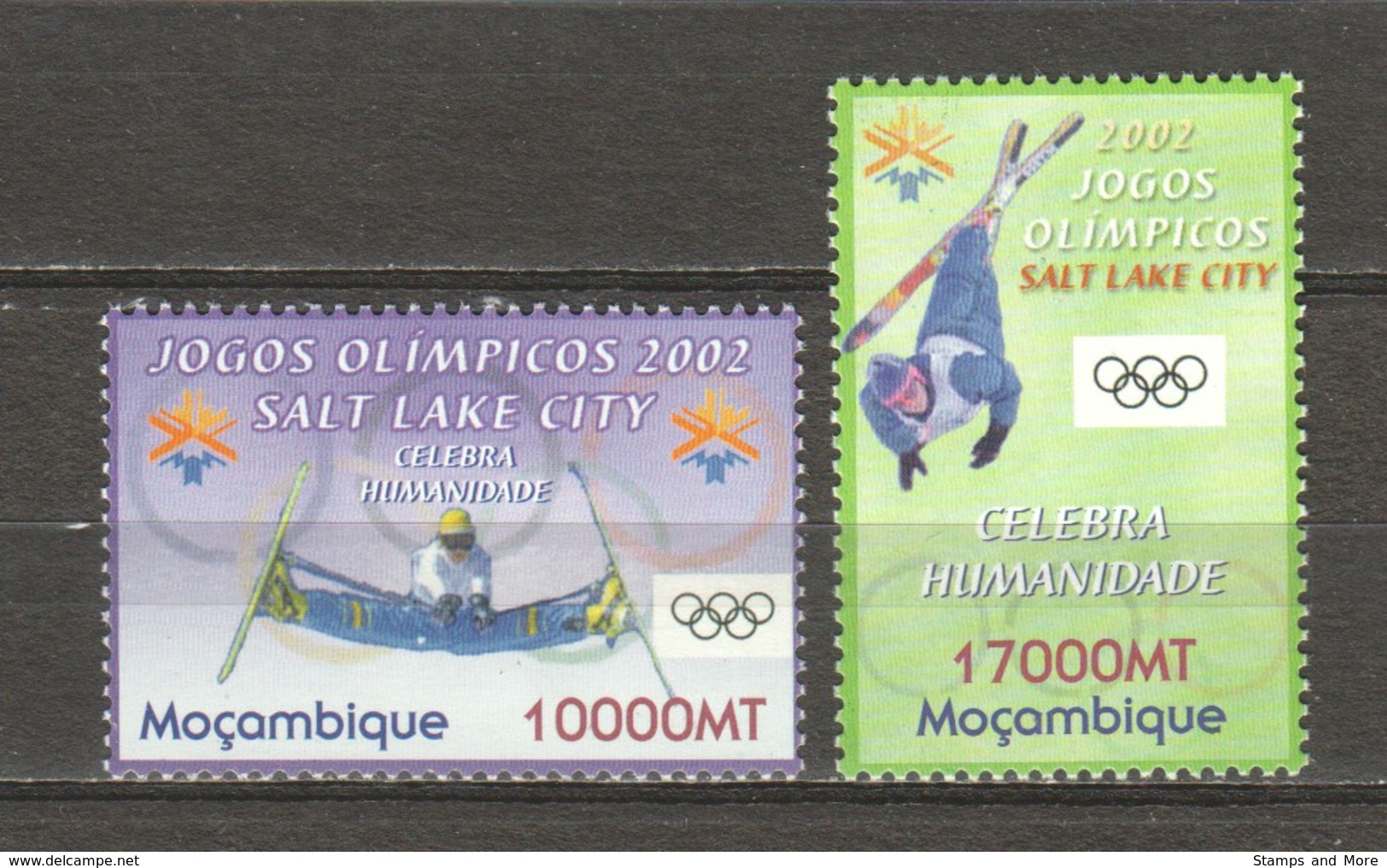 Mocambique  2002 Mi 2176-2177 MNG WINTER OLYMPICS SALT LAKE CITY - Winter 2002: Salt Lake City