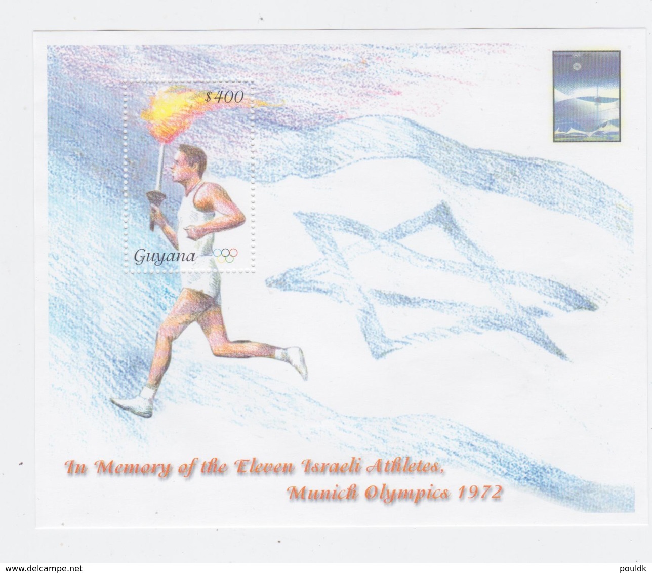 Guyana In Memory Of The Eleven Israeli Athletes At The München Olympic Games 1972 Souvenir Sheet MNH/**  (H53) - Estate 1972: Monaco