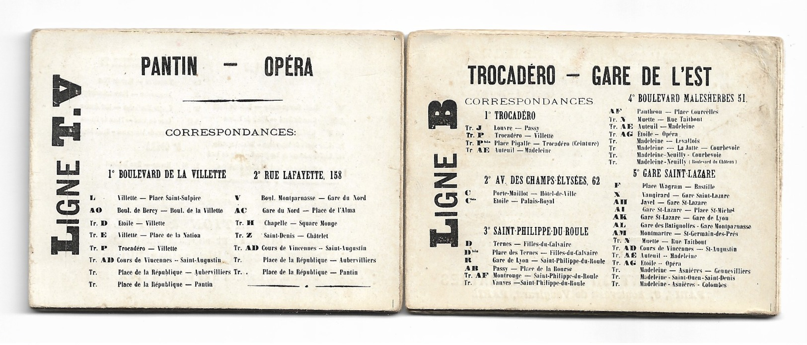 PARIS 1900: Nouveaux itinéraires illustrés, brevetés SGDG et déposés sd.lot exceptionnel de 8 dépliants