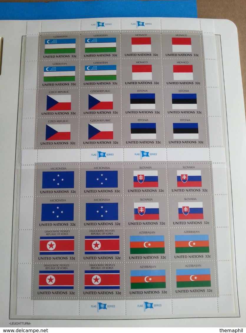 lot n° THém. 769 NATIONS UNIS collection   sur page d'albums neufs **