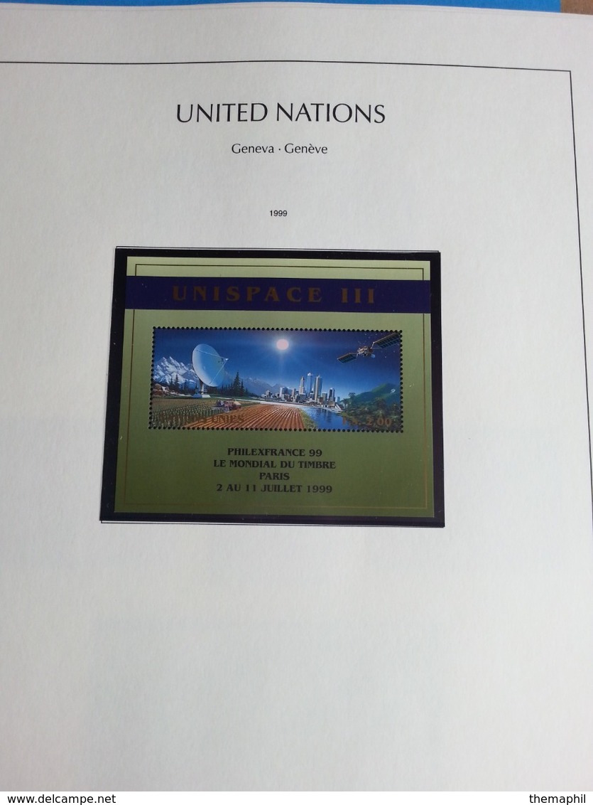 lot n° THém. 769 NATIONS UNIS collection   sur page d'albums neufs **