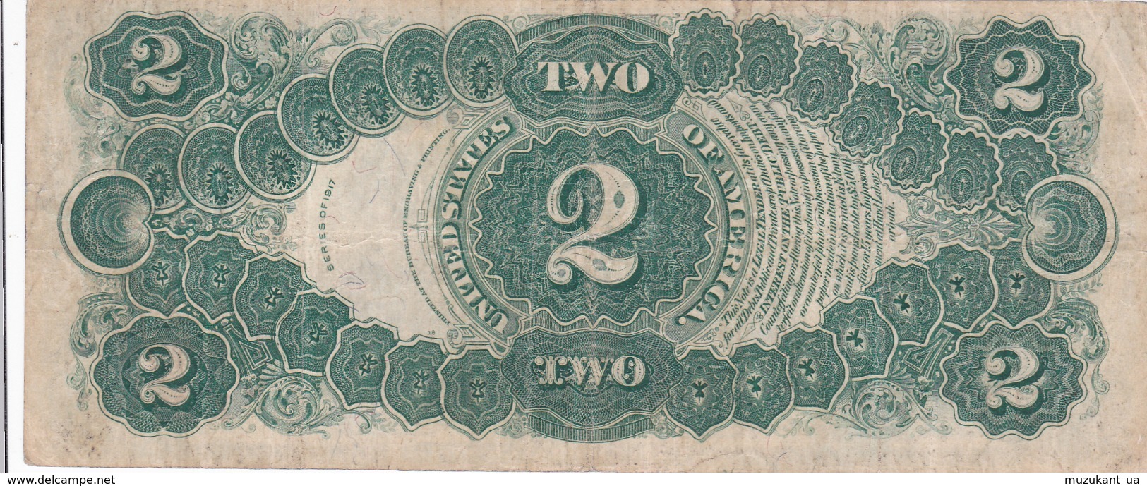 2  DOLLAR  1917 - United States Notes (1862-1923)