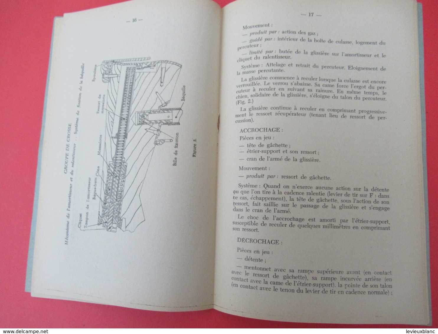 Livret/Ecole D'application De L'Infanterie/Fusil-Mitrailleur De 7,62 Mm BAR Mle 1918/ 1956   VPN206 - French