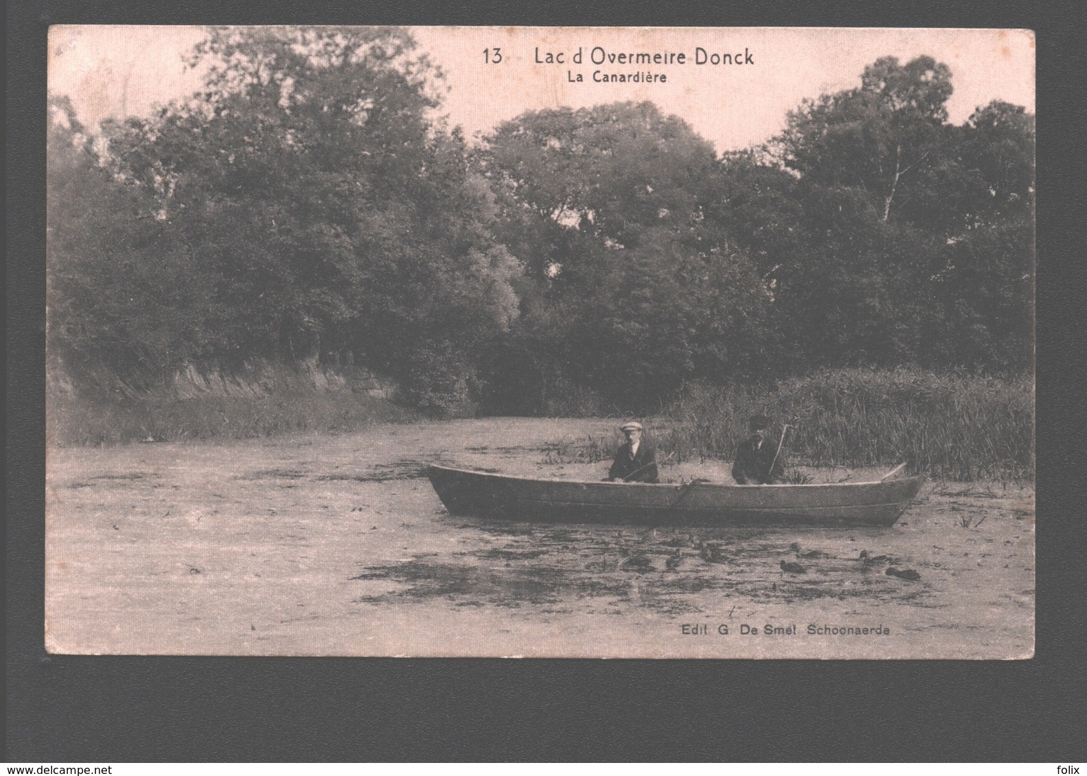 Overmere / Uitbergen - Lac D'Overmeire-Donck - La Canardière - éd. G. De Smet, Schoonaerde / Schoonaarde - 1920 - Berlare