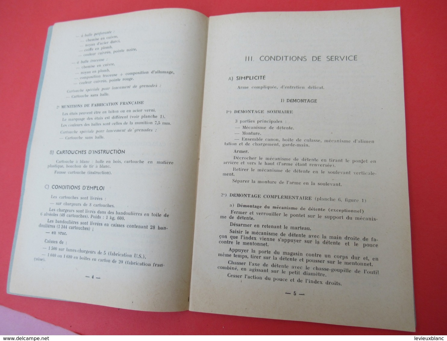 Livret/Ecole Spéciale Militaire Interarmes/Saint Cyr Coetquidan/Le Fusil Semi-Automatique US Calibre 30 M1 /1957  VPN204 - Français