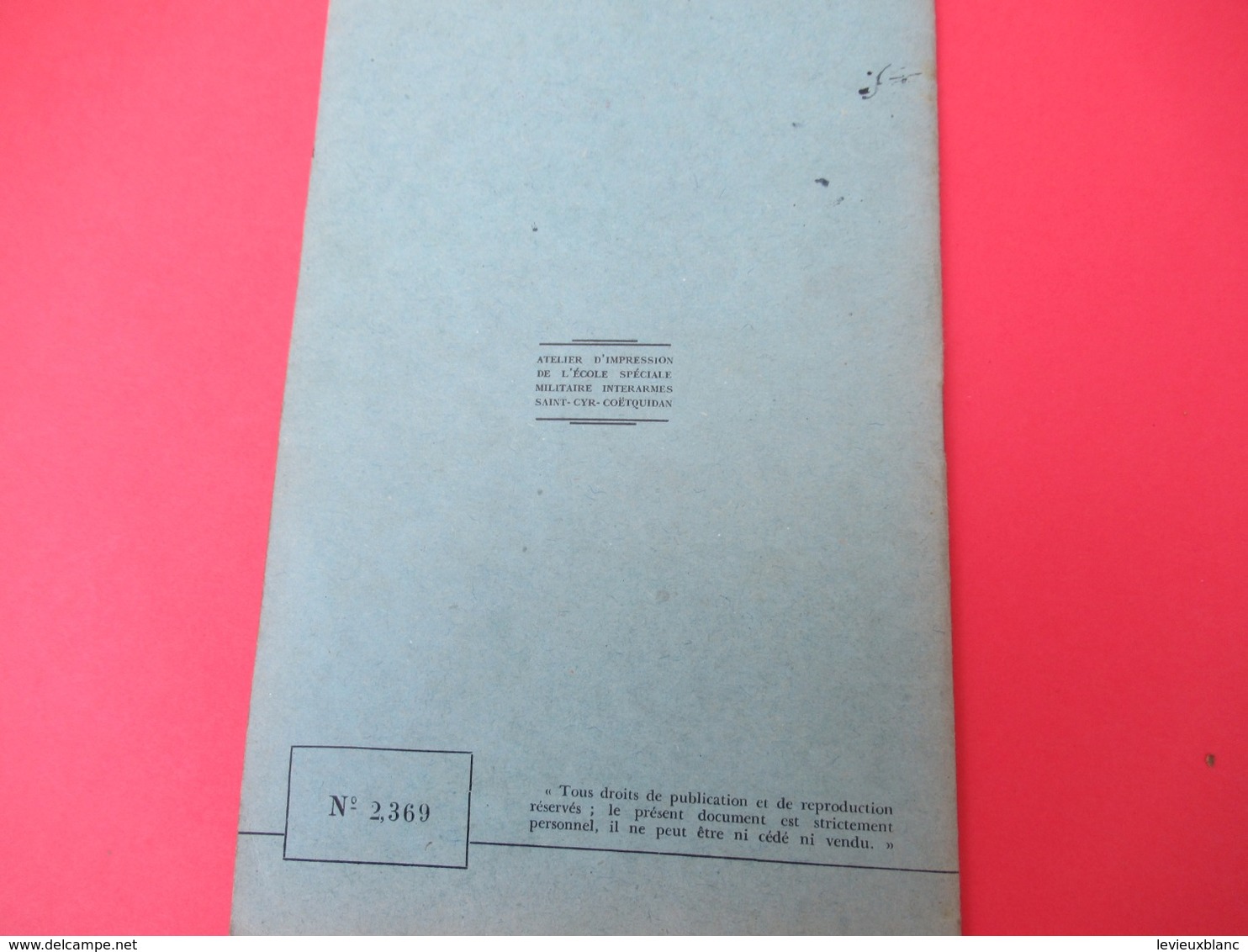 Livret/Ecole Spéciale Militaire Interarmes/Saint Cyr Coetquidan/Le Fusil Semi-Automatique US Calibre 30 M1 /1957  VPN204 - Français