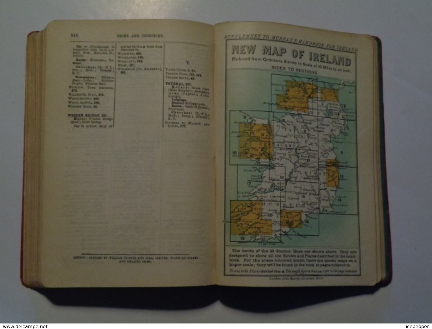 MURRAY'S HAND-BOOK IRELAND  By J.Cooke Edit Murray 1896 - Europe