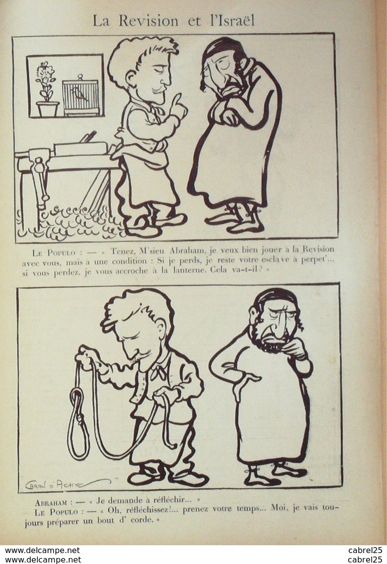 JOURNAL SATIRIQUE "PSST"-1898/32-CARAN D'ACHE,FORAIN-PAUL MEYER, ISRAEL-rare - Riviste - Ante 1900