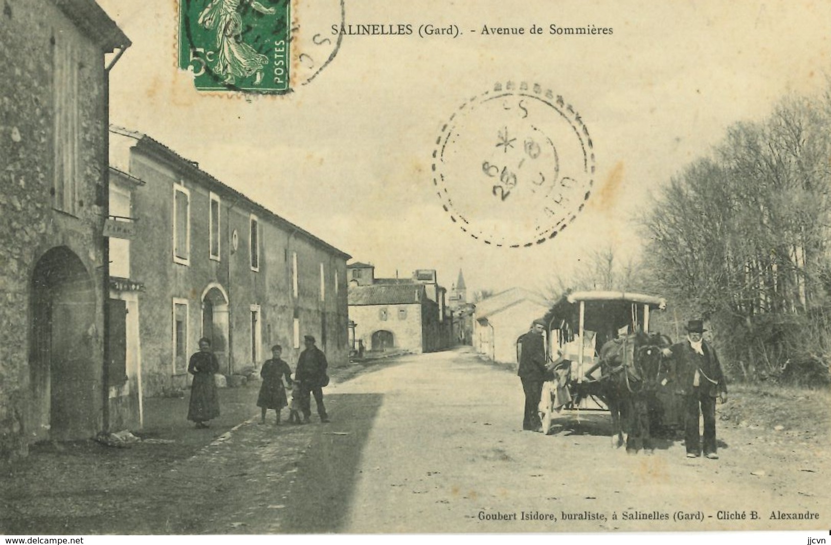 30 - Salinelles - Avenue De Sommières - (Attelage) - Other & Unclassified