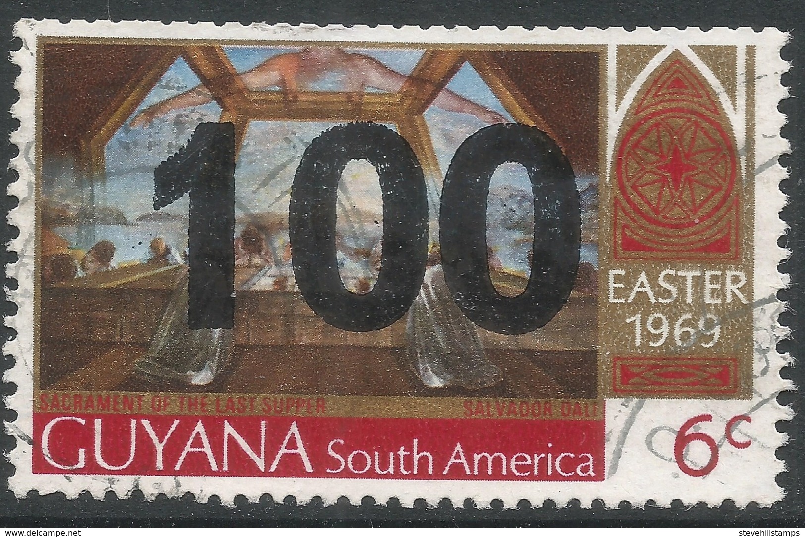 Guyana. 1981 Surcharge. 100c On 6c Used. SG 827 - Guyana (1966-...)