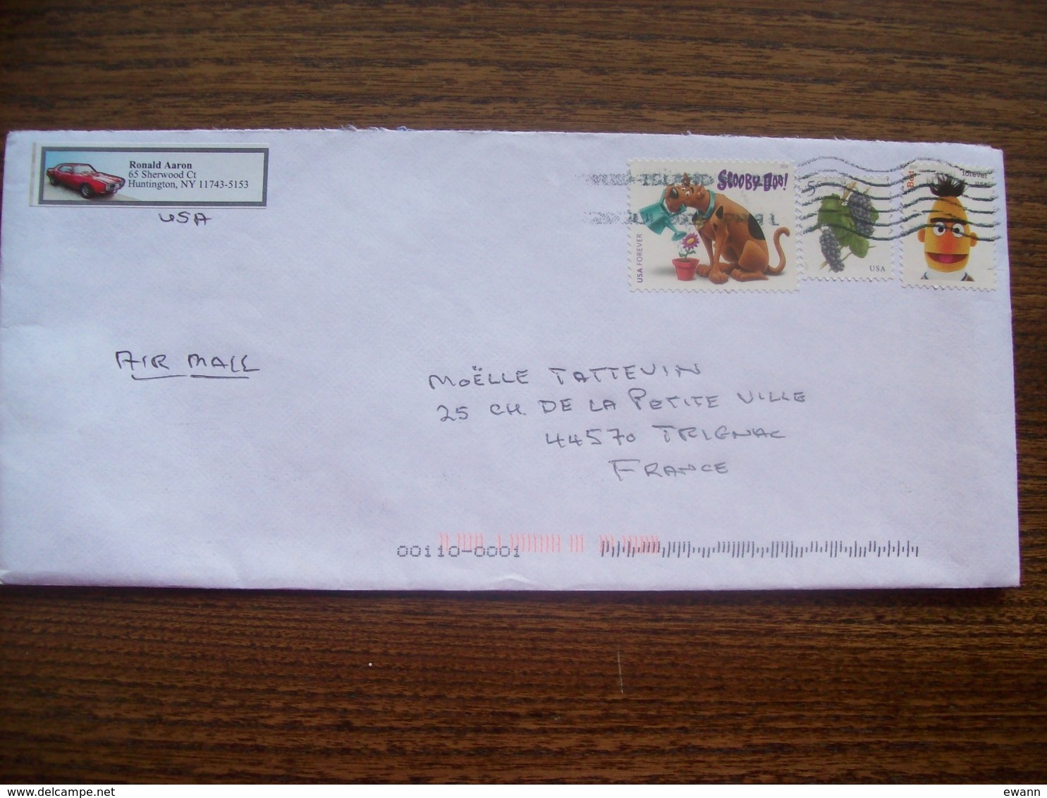 Etats-Unis: Enveloppe De 2019 - 3 Timbres ( Scooby Doo...) - Briefe U. Dokumente