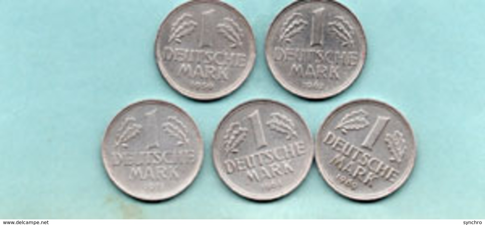 Republique Federale , 5 Pieces  1950-62-63-69-71 Correct - 1 Mark