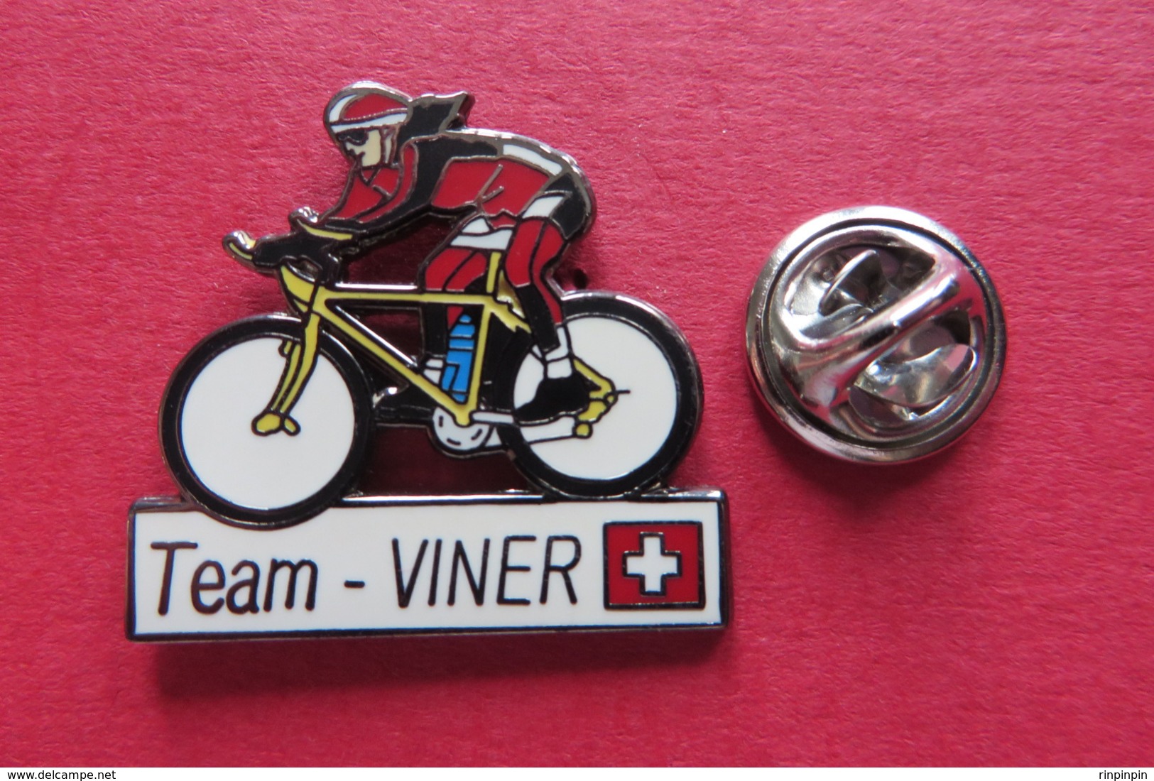 Pin's,Sport,Velo,TEAM-VINER,Cycliste,Bike,Suisse - Cyclisme