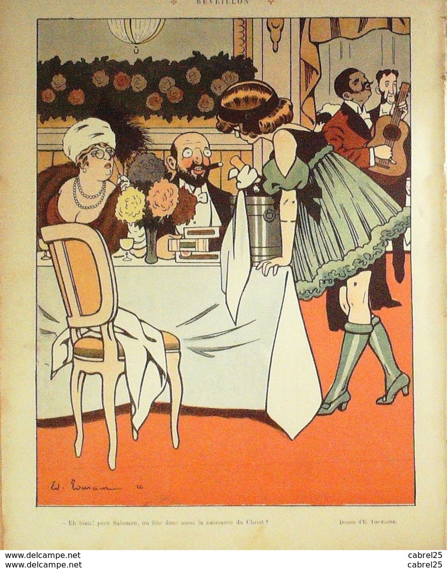 REVUE "LE RIRE"-1910-412-Dessin ROUBILLE TOURAINE CAPY CARDONA GERVESE POULBOT - 1900 - 1949