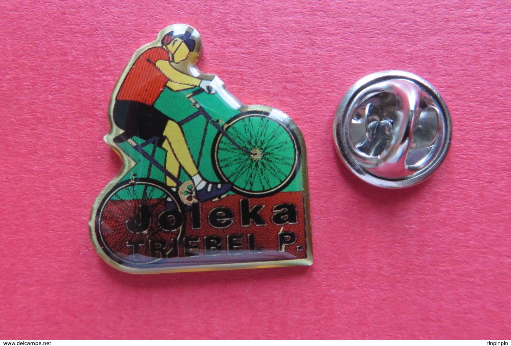 Pin's,Sport,Velo,JOLEKA TRIEBEL P.,Cycliste,Bike,Suisse,limité - Cyclisme