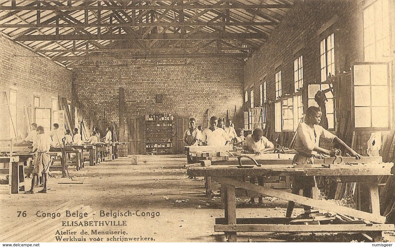 CONGO BELGE  --   Elisabethville  --  Atelier De Menuiserie - Belgisch-Kongo