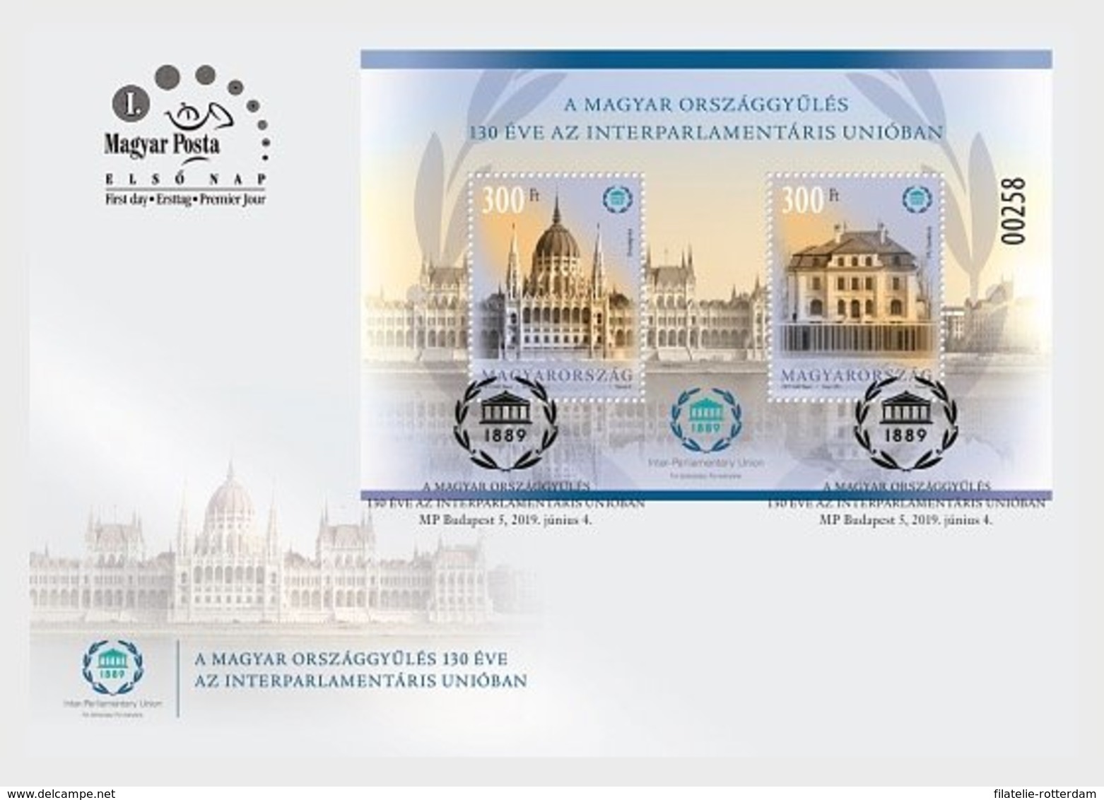 Hongarije / Hungary - Postfris / MNH - FDC Sheet 130 Jaar Hongaars Parlement 2019 - Ongebruikt