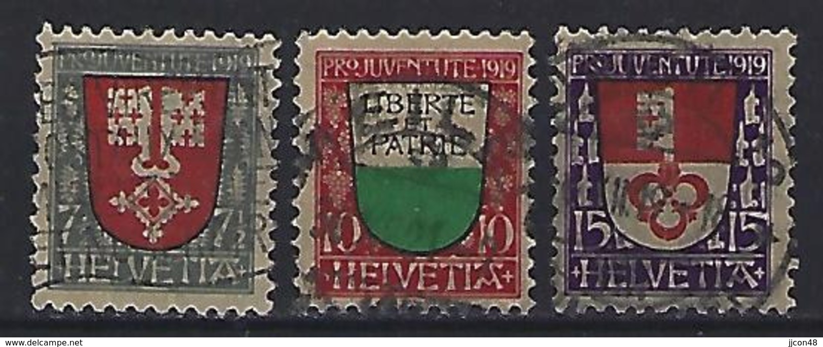 Switzerland 1919  Pro Juventute (o)  Mi.149-151 - Gebraucht