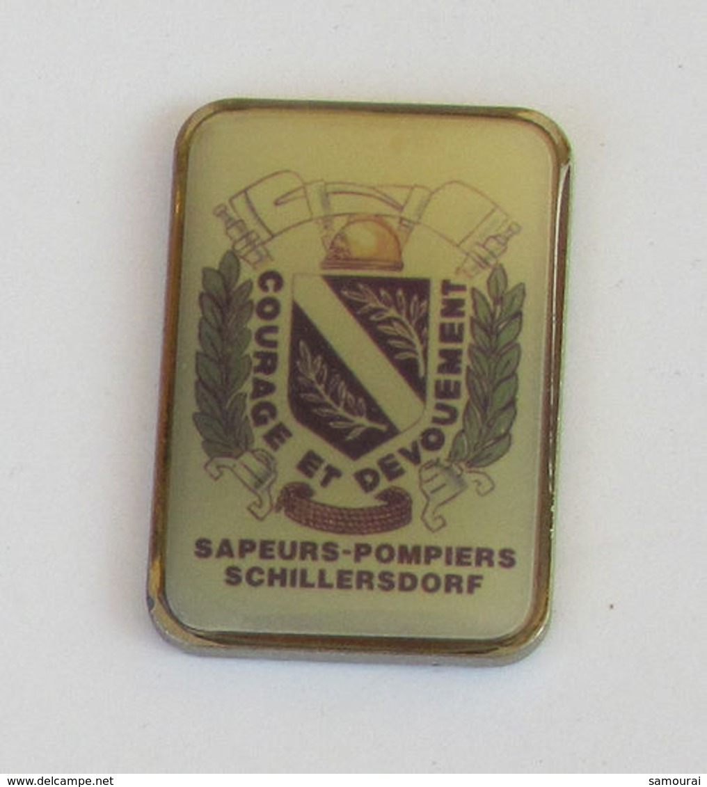 1 Pin's Sapeurs Pompiers De SCHILLERSDORF (BAS RHIN-67) - Bomberos