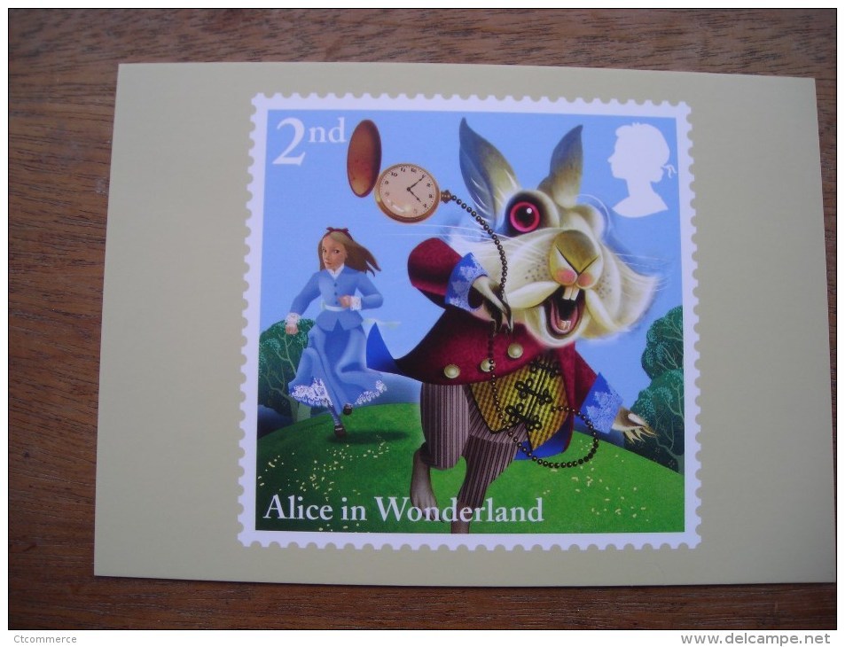 Alice In Wonderland, Alice Aux Pays Des Merveilles The White Rabbit - Timbres (représentations)